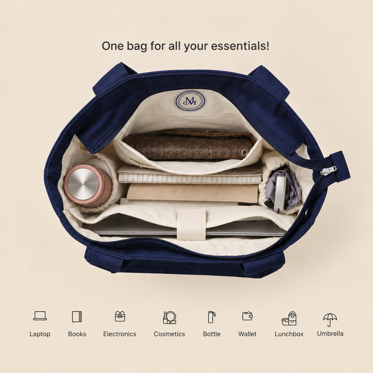 Companion Tote - Midnight Navy